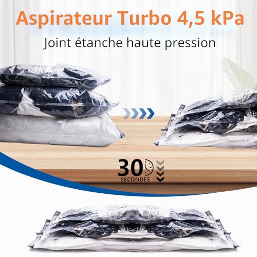 10 Vacuum Storage Bags+Wireless Electric Air Pump – Various Sizes (3×60×80/3×50×70/4×40×60cm) Reusable Material PA+PE, Saves 80% Space, Ideal for Travel & Daily Storage