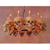 Skeletons And More Skull Chandelier w/ 12 Skulls