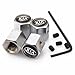 KIA Anti-theft Chrome Car Wheel Tire Valve Stem Caps