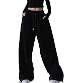 Chmnigma Wide Leg Sweatpants for Women Men Baggy Casual Drawstring Sweat Pants Trendy Athletic Grunge Clothes