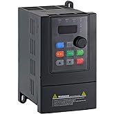 ATO 2hp 1.5kW Single to Three Phase VFD, VFD 220V Input 220V 3 Phase Output 2hp, 220-240V 1 Phase to 3 Phase VFD 7.5A Variable Frequency Drive Inverter for 3-Phase AC Motor Speed Controls