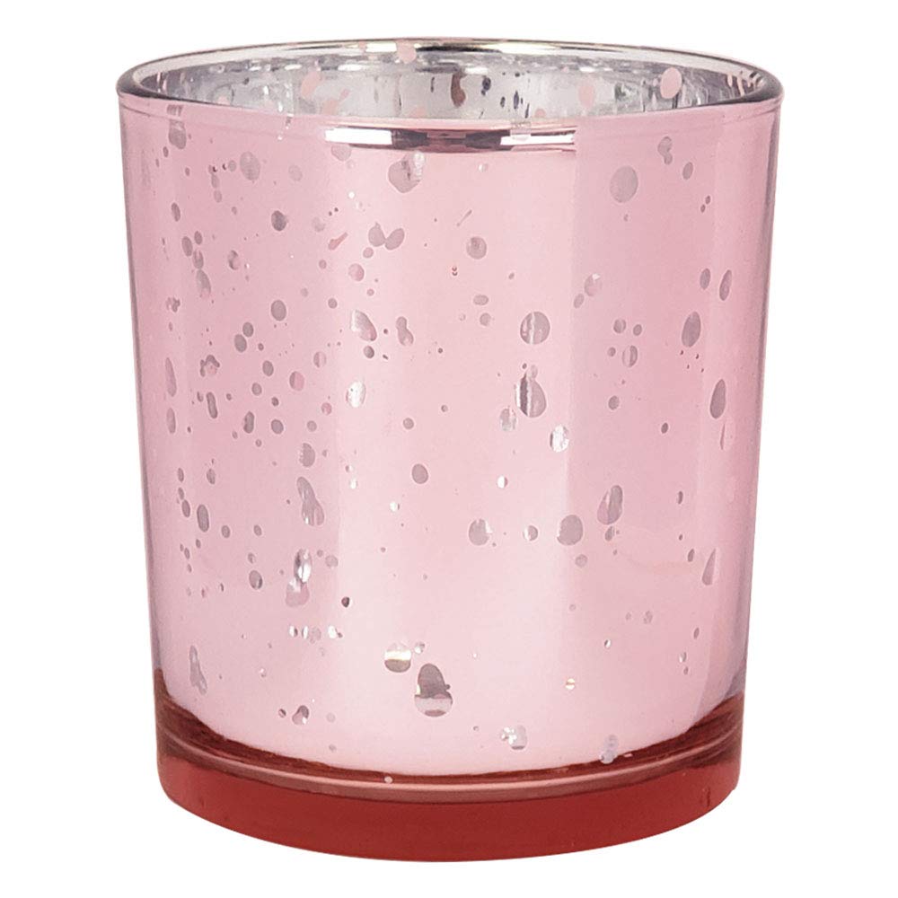 Just Artifacts Mercury Glass Votive Candle Holder 4 Inch Speckled Blush Mercury Glass Votive Candle Holders For Weddings And Home Decor Home Kitchen Home Decor Femsa Com