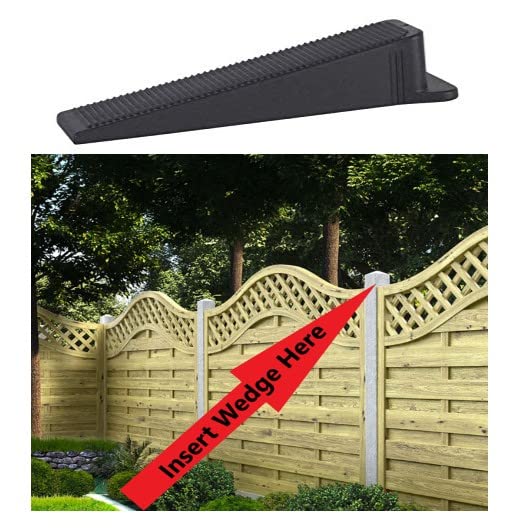Fence Panel Wedges (10 Pack) Noise Stoppers Stops Fence Panels Rattling & Banging Security Anti Rattle Wedges
