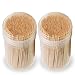 1000 Pcs Bamboo Toothpicks - Double Pointed Wooden Toothpicks - For Personal Hygiene, Appetizer Skewers, Cocktail Sticks, Toothpick or Arts & Crafts - by Mobi Lock
