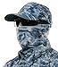 Aqua Design Fishing Sun Mask Camo Multipurpose Face Wind Sun Protection Head Tube Sizes Youth to Adult XL Fishing Hunting Gaiter,Misty Sky,Large