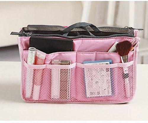 Medium Purse Organizer Insert For Handbag or Pocket Book - Clutter Control (1, Pink)