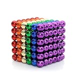 MagneBalls 222 pcs 5MM Magnetic Ball Set for Office Stress Relief |Desk Sculpture Toy Perfect for Crafts,Jewelry and Education|Magnetized Fidget Cube Provides Relief for Anxiety,ADHD,Autism, Boredom