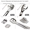 Foot-Scraper-Premium-Stainless-Steel-Callus-Shaver-Foot-Files-Dead-Hard-Skin-Remover-Foot-Rasp-Pedicure-Foot-Care-Tool-with-10-Blades-for-Wet-and-Dry-Feet-Sliver Foot Scraper - Premium Stainless Steel Callus Shaver Foot Files Dead Hard Skin Remover Foot Rasp Pedicure Foot Care Tool…