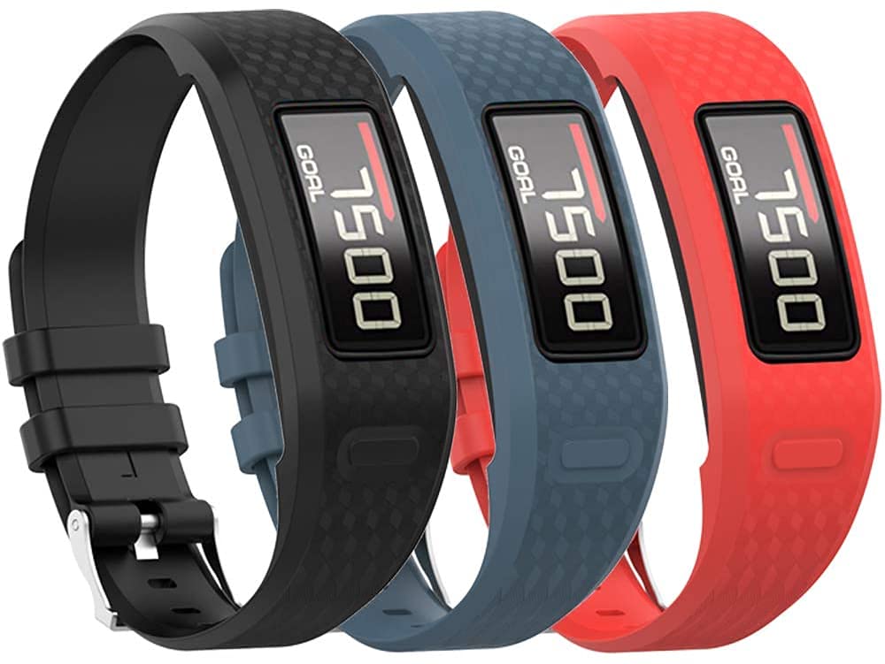 Tyogeephy Band for Garmin Vivofit 1 / Vivofit2, Soft Silicone Replacement Watch Band Strap for Garmin Vivofit 1 / Vivofit 2 Activity Tracker, Small, Large