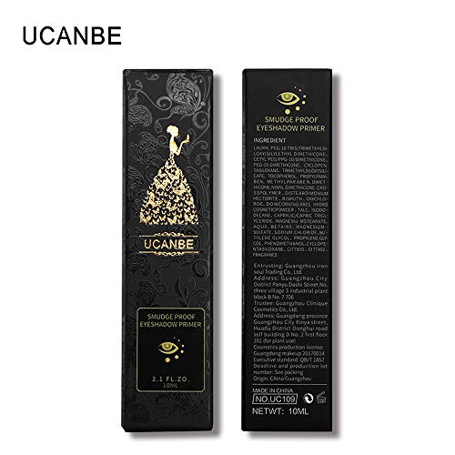 shamrock58 UCANBE Eye Primer by Radiant Complex Eyeshadow Base for a Perfectly Primed Eyelid Whitening (Black)
