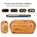 USCCE Home Small Digital Alarm Clock - 0-100% Dimmer, Easy to Set, Adjustable Alarm Volume with 5 Alarm Sounds, USB Charger, Snooze, 12/24Hr, Compact Clock for Bedrooms, Bedside, Desk(Wood Grain)