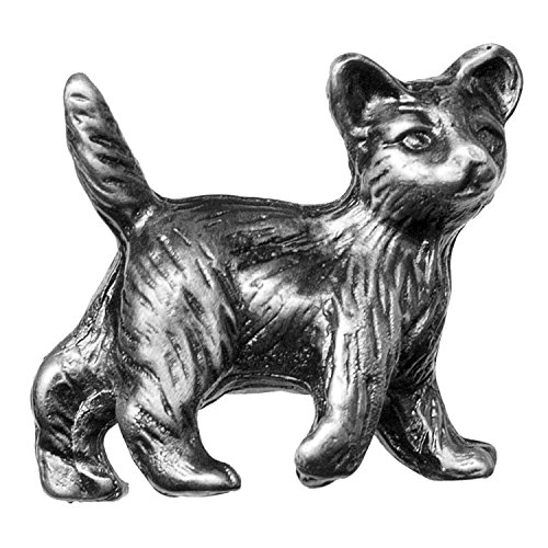Big Sky Hardware Sierra Lifestyles Cat Knob, Pewter