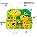Giraffe Dream Soother Crib Toy - INvench 2 in 1 Nightlight Sleep Soother Slumber Buddies with Dual Projection and Melodies Christmas Gift (Yellow)