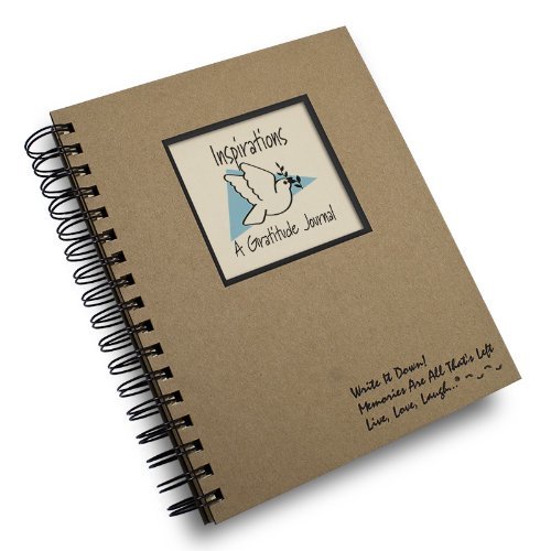 Write it Downseries by Journals Unlimited, Guided Journal, Inspirations, A Gratitude Journal, Full-size 7.5"x 9", Kraft Hard Cover, Made in USA