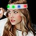 Fun Central AJ296 LED Light Up Sweat Headband - Multicolor