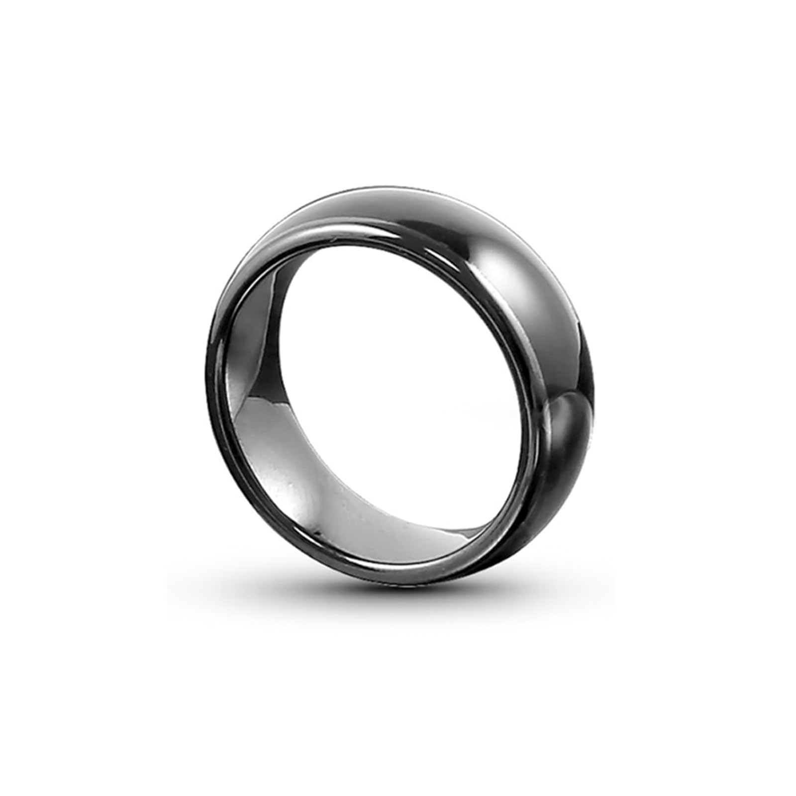 Photo 1 of HECERE T5577 chip RFID Black Ceramics Smart Finger rewrite Ring ID Wear for Men or Women (T5577 125KHZ-10#)