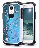 Galaxy S4 Mini Case, Nagebee - Galaxy S4 Mini Design Premium Heavy Duty Defender Dual Layer Protector Hybrid Phone Cover Case for Samsung Galaxy S4 Mini (Hybrid Plum Blossom)