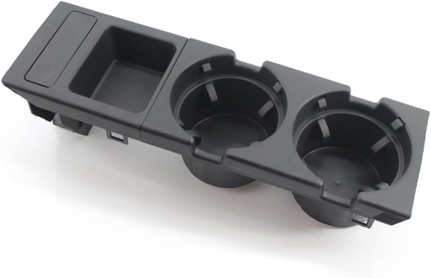 ArotomBlack Center Console Cup Holder + Storing Coin Holder Fit for BMW 3 Series E46 1998-2006