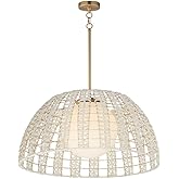 Maxim Lighting 22482SWGLD Macrame - 1 Light Pendant-13.75 Inches Tall and 29.5 Inches Wide