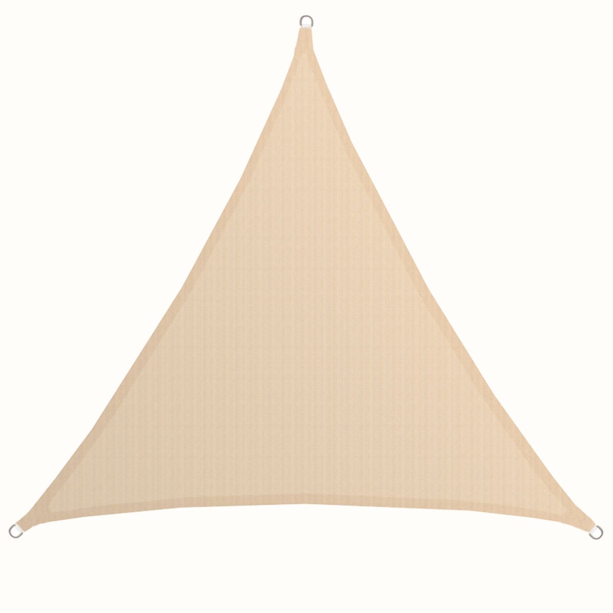 AMANKA UV Shade Sail - 5x5x5 m HDPE Triangle - Sun Protection Tarpaulin Canopy Garden Balcony Beige