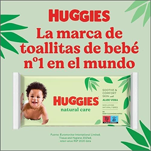 Lenços umedecidos huggies natural care, 560 toalhetes