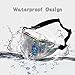 MOUNCHAIN Waist Packs by Women's Shiny Laser Holographic Waist Fanny Packs with Adjustable Waistband-Smartphone Money Coins Keys Passport Holder Silver