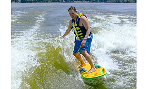 ZUP You Got This 2.0 Board and Handle Combo, All-in-One Kneeboard, Wakeboard, Wakeskate, and Wakesurf Board for All Ages, Lime - Thumbnail 3