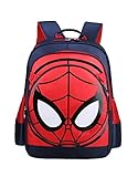 YOURNELO Kid's Cool School Backpack Bookbag Rucksack Bag for Boys (Big, Deep blue)