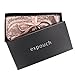 expouch Travel Jewelry Roll Bag Organizer Case Aluminum Metal Mesh Material with Silk Lining (Rose gold)