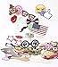 MOT Global Photo Booth Props - 58 Pieces Party Photo Props Kits with Emoji for Wedding Birthdays Reunions