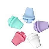 Cluksik 5 Pcs Water Bottle Accessories, Silicone Spout Mouthpiece, Bite Valve Replacement Compatible with Ello Cooper 18/22/32/40oz Water Bottle lid Replacement Parts