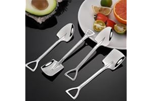 2pcs Creative Dessert Scoop Ice Cream Spoon Coffee Spoon- Portable Durable - Suitable for Home, Restaurant, Hotel, Outdoor Ca