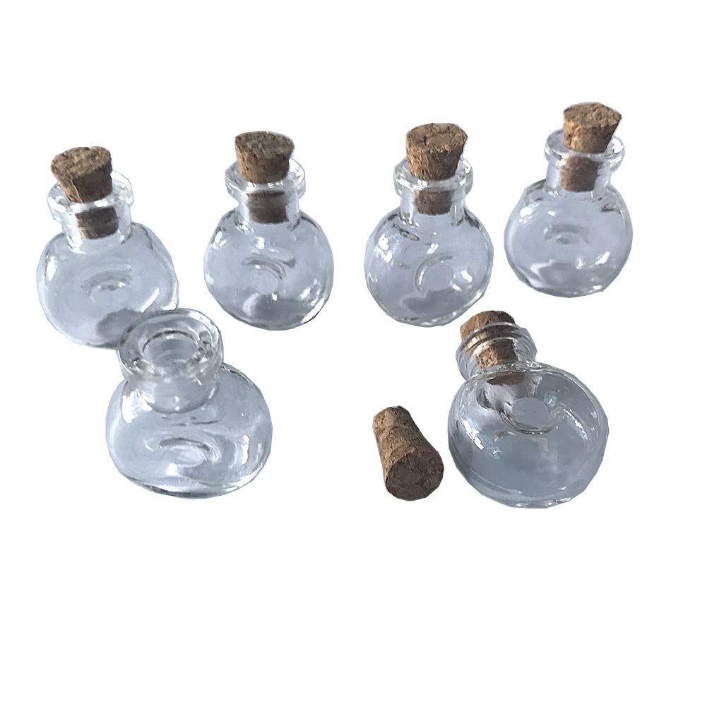 TAI DIAN Mini Glass Bottles Pendants XO Shape Small