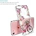 iPhone 7 Case,iPhone 8 Case,LUMARKE Vintage Floral Clear TPU with designs for Women Girls Slim Flexible Soft Silicone Protective Phone Case Cover for iPhone 7 /iPhone 8 -Flowers