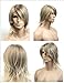 SureWells Medium style Straight Men Wig,Golden Blonde color
