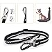 8-10FT Dog Leash for Large Dog Heavy Duty, with Detachable Short Dog Leash- Padded Traffic Leash with Shock Absorbed Spring for Extra Control, Bungee No Pull Reflective Dog Leash for Large Breed Dog