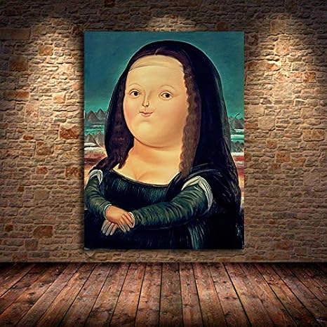 Amazon フェルナンドボテロの家の装飾キャンバスの壁の芸術の絵画は居間の装飾のためのビンテージ装飾の壁の装飾を印刷します30x45cm12 X18 フレームなし ウォールステッカー オンライン通販