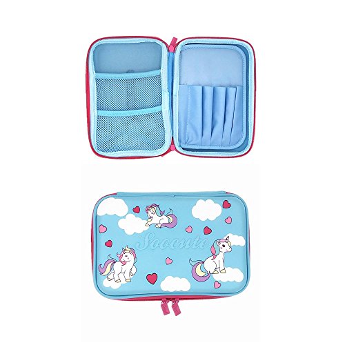 Cute Unicorn School Supplies for Girls, Unicorn Stationery Pencil Case, Pencils, Stickers and Rainbow Eraser