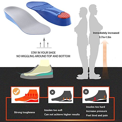 Height Increase Insole, Shoe Lifts For Men High Arch Mid Sole Support