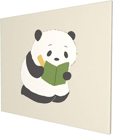 Amazon イラストパンダ 1 壁掛け キャンバス装飾画 モダンアート インテリア ポスター おしゃれ アートボード 部屋飾り 壁の絵 背景絵画 50 60cm フレームレス ウォールステッカー オンライン通販