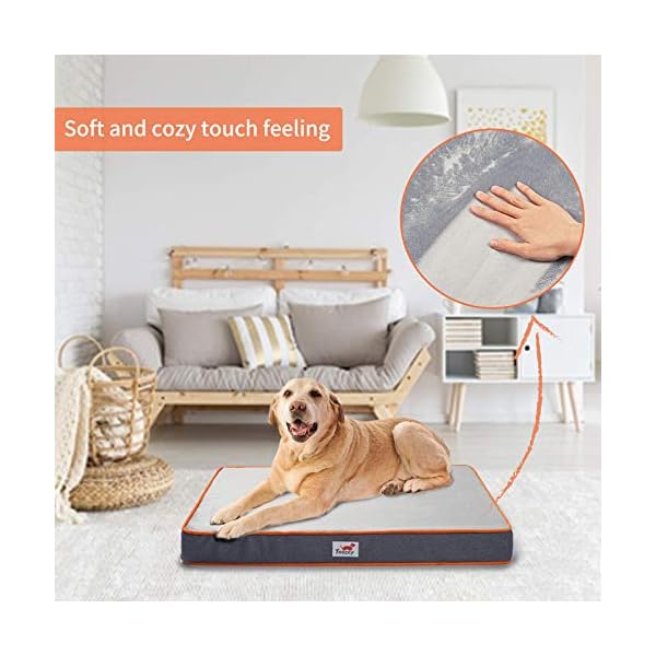 thick memory foam dog bed