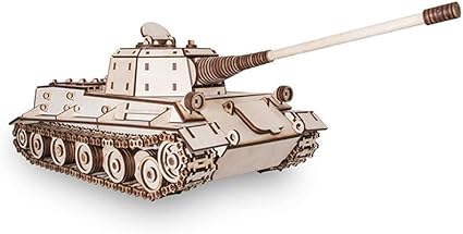 Amazon Com Ewa Eco Wood Art 3d Wooden Puzzle Mechanical Model For Adults And Teens German Lowe Tank Diy Kit For Self Assembly Glue Required Toys Games
