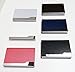 Business Name Card Holder PU Leather Magnetic Case Style K - Black