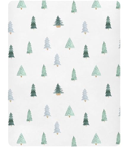 Cartoon Road Vehicle Crib Sheet Set - 52x28 Inch Fitted Sheet With City Trucks Boats Forest Design For Baby & Toddler Mattress