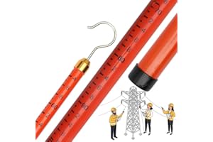 Adjustable Height Measuring Stick, High Voltage Insulating Measuring Rod/Pole for Electrical Work Substation Telecom Tower, P