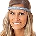 Hipsy Women's Adjustable No Slip Cute Fashion Headbands Braided Hairband Packs (5pk Braided & Hippie Headband Multi Pack)