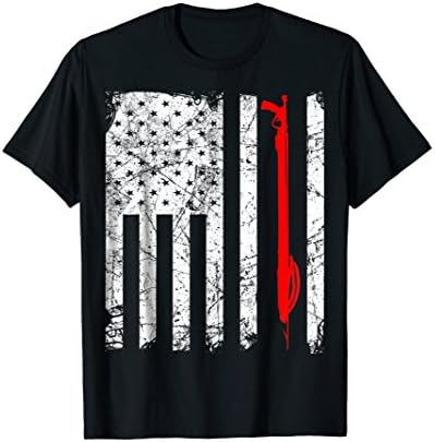 Spearo ApparelSpearfishing t shirt - Spearfishing flag US
