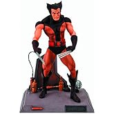 Diamond Select Toys Marvel Select Unmasked Wolverine Figure | Marvel Select 8 Inch Action Figure- Exclusive Brown Costume Unmasked Wolverine