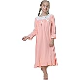 Girls' Princess Nightgowns Lace Sleep Dress Kids Sleepwear 3-12 Years