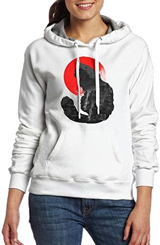 Kawerfgd Urban Back Cat Print Men's Funny Long Sleeve Hoodie S White